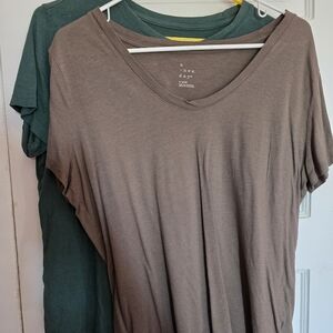 A New Day Women's Brown and Green Tops